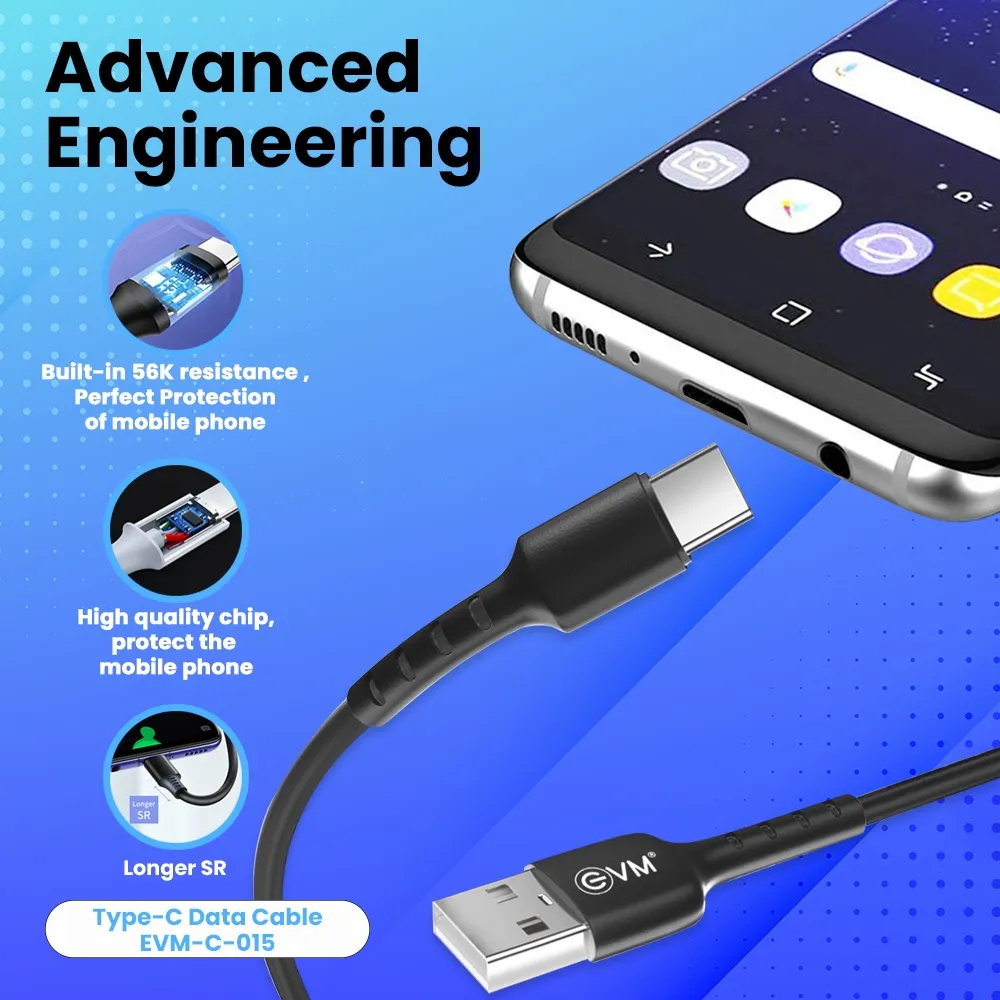 EVM Type-C Charge & Sync Cable EVM-C-015-B view 7